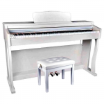 V-TONE BL-88 digiklaver USB MIDI valge koos tooliga