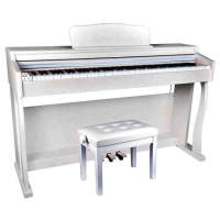 V-TONE BL-88 digiklaver USB MIDI valge koos tooliga