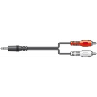 CX405-1 kaabel 3,5 stereo-2RCA 1,5 m lahtiselt