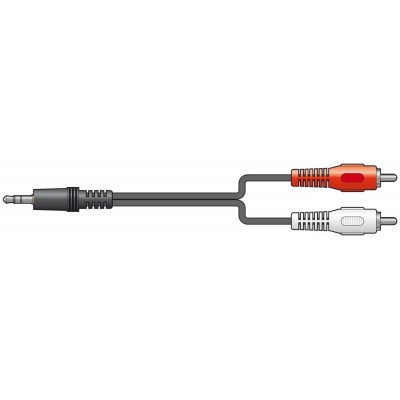 CX400-2 kaabel 3,5 stereo-2RCA 2,5 m lahtiselt