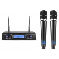 WM62 juhtmeta mikrofon UHF 16Ch 2 käeshoitava mikrofoniga
