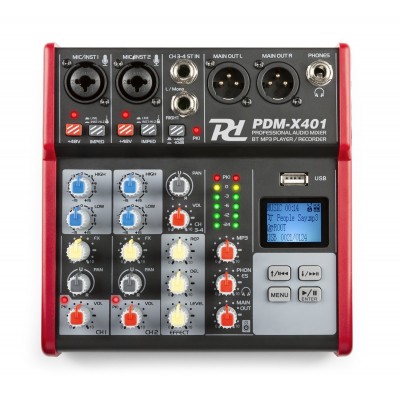 PDM-X401 4-kanaliline stuudiomuusika mikser PDM-X401 4-kanaliline stuudiomuusika mikser