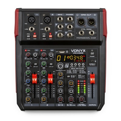 VM-KG06 muusikamikser 6-kanaliline BT/DSP/USB salvestus VM-KG06 muusikamikser 6-kanaliline BT/DSP/USB salvestus