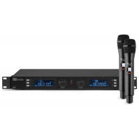 PD632H 2x 20-kanaliline digitaalne UHF juhtmeta mikrofonisüsteem 2 mikrofoniga