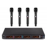 PD504H 4x 50-kanaliline UHF juhtmevaba mikrofoni komplekt koos 4 käeshoitava mikrofoniga PD504H 4x 50-kanaliline UHF juhtmevaba mikrofoni komplekt koos 4 käeshoitava mikrofoniga