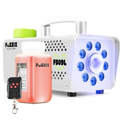 F509LW Party Smoke Machine 9 LED RGB White Edition
