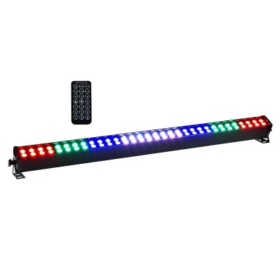 LIGHT4ME LED BAR 64x3W RGB riba 8 sektsiooniga + pult LIGHT4ME LED BAR 64x3W RGB riba 8 sektsiooniga + pult