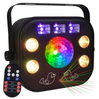 LIGHT4ME MULTIPHASE multiefektiga LED UV-strobovalgusti