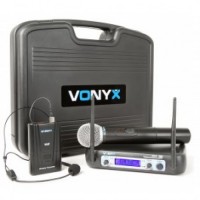 Vonyx WM512C 2-kanalilised VHF-mikrofonid