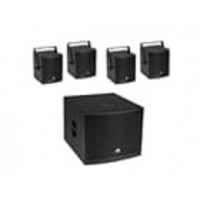 OMNITRONIC komplekt MOLLY-12A Aktiivne subwoofer + 4x MOLLY-6 Top 8 Ohm, must