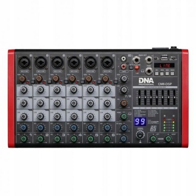 Audiomikser DNA CM8-DSP USB MP3 Bluetooth Phantom