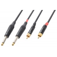 CX74-3 kaabel 2x6,3 mono - 2xRCA isane 3,0 m