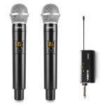 WM552 kahe juhtmevaba mikrofoni Plug-and-Play UHF komplekt