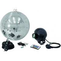 Peegelpallide komplekt EUROLITE 30 cm LED valgustusega RGB Spot FB