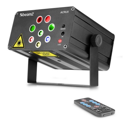 Acrux Quatro R/G Party Lasersüsteem RGBW LED-idega Acrux Quatro R/G Party Lasersüsteem RGBW LED-idega