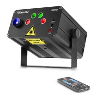 Dahib Double RG Gobo lasersüsteem sinise LED-iga