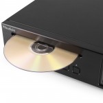 Brescia Interneti-vastuvõtja koos võimendi, DAB+ ja CD-mängijaga, must