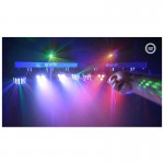 LIGHT4ME LED BAR PAR DERBY LASER multiefektidega diskovalgusti komplekt