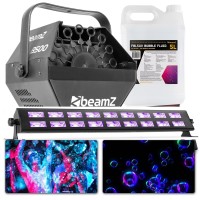 BeamZ Neon Party Pack, mis sisaldab Blacklighti ja Bubble Blowerit