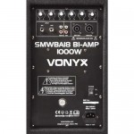 SMWBA18 kahe võimendiga bassikõlar 18" 1000W