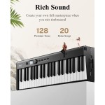 Eastar EP-10 kokkupandav digitaalklaver täissuuruses poolkaaluline klaviatuur 88 klahviga kaasaskantava Bluetoothiga elektriklaveriga