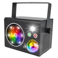 LIGHT4ME PARTY BOX V2 diskoefektiga LED palli laser strobe gobo