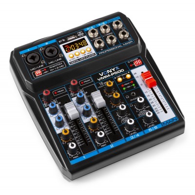 VMM-P500 4-kanaliline muusikamikser koos DSP/USB ja MP3/BT-ga