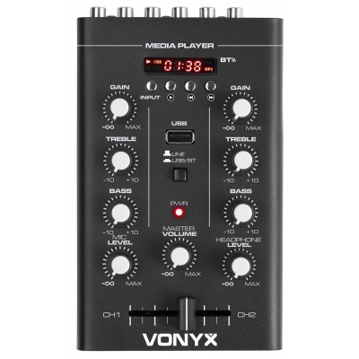 STM500VT 2-kanaliline mikser USB/MP3/BT STM500VT 2-kanaliline mikser USB/MP3/BT